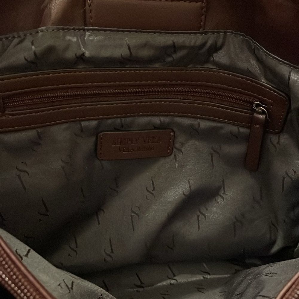 Women's Quilted Tote Bag in Deep Burgundy - Unbranded - Picture 7 of 8